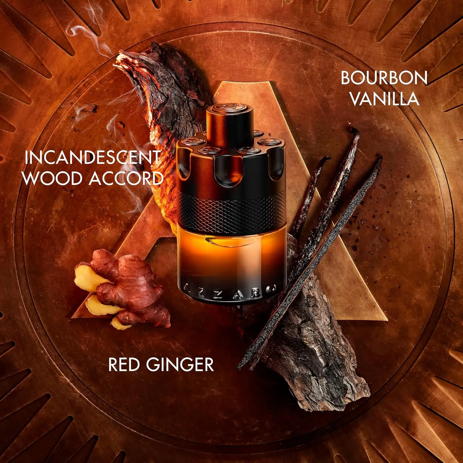 Azzaro The Most Wanted Parfum with warm woody fragrance notes