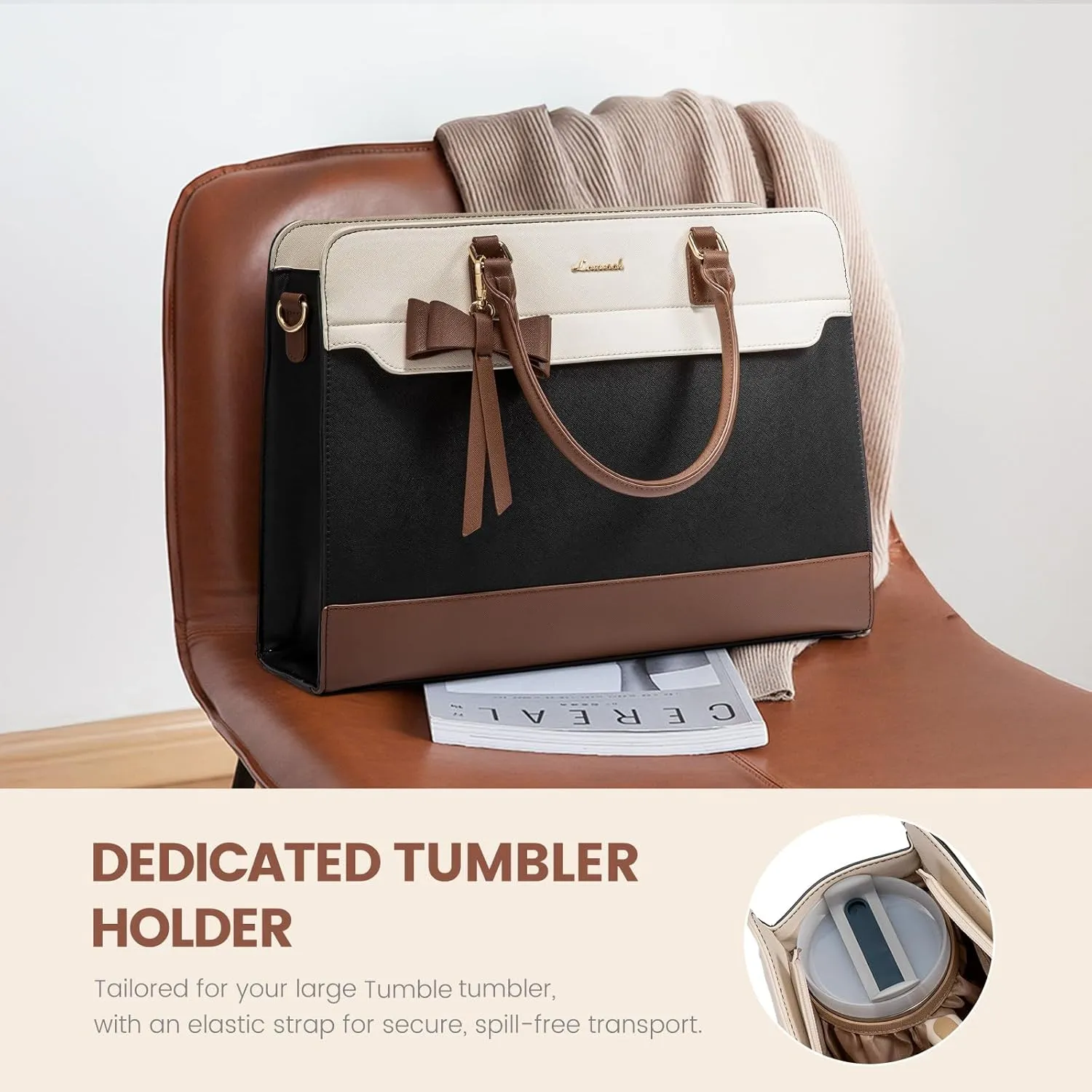 LOVEVOOK laptop tote interior laptop compartment