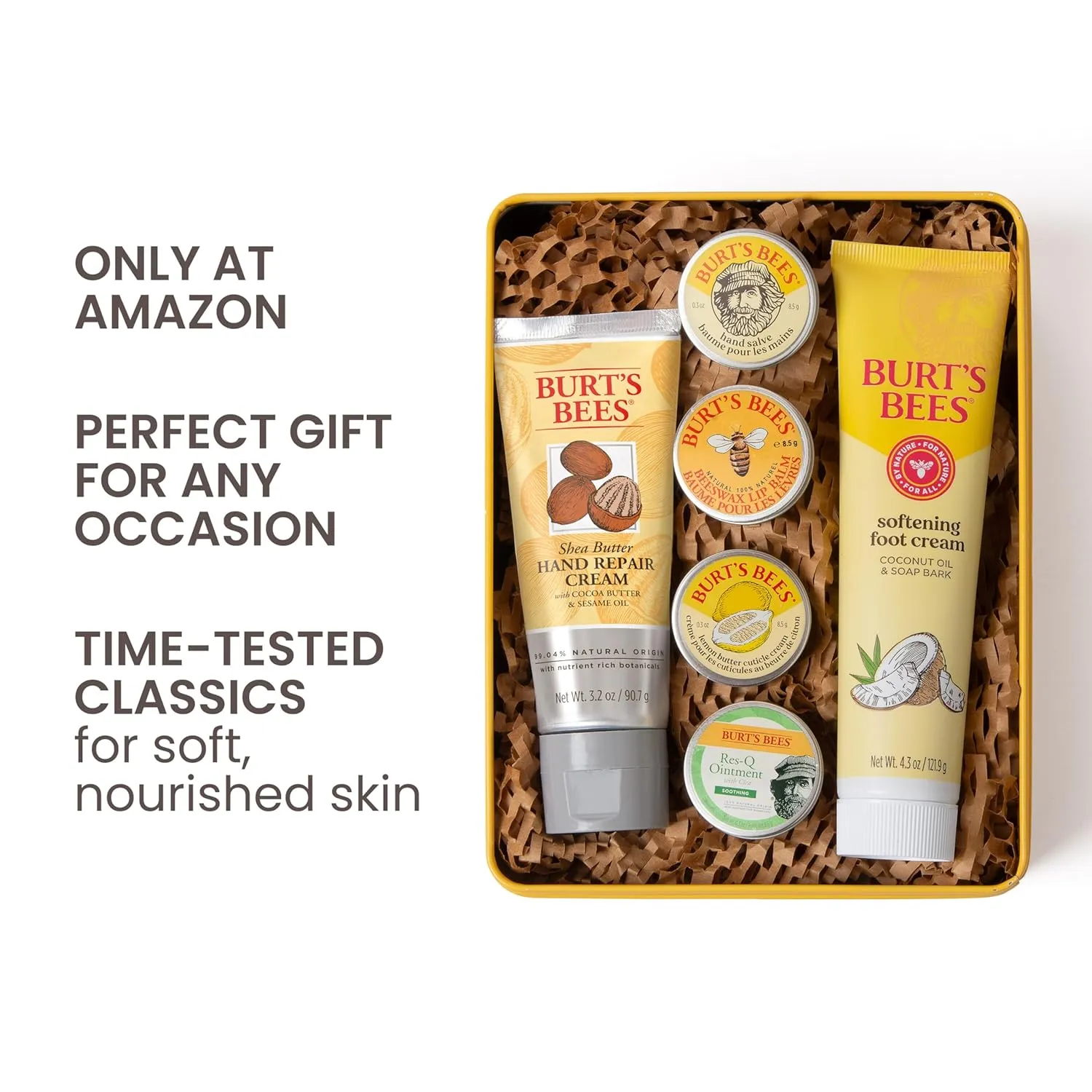 Burt’s Bees gift tin packaging