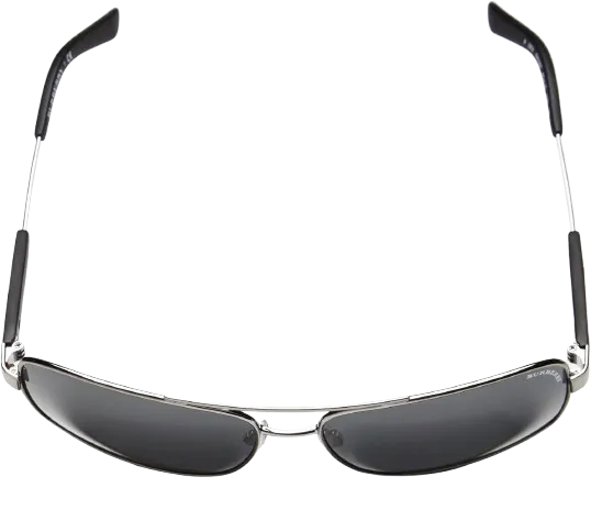 Top view of BURBERRY gunmetal grey sunglasses