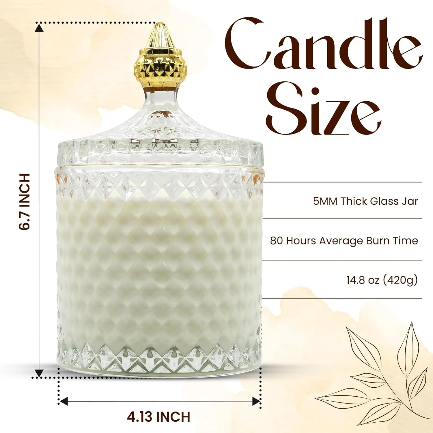 Safe candle warmer lamp feature view