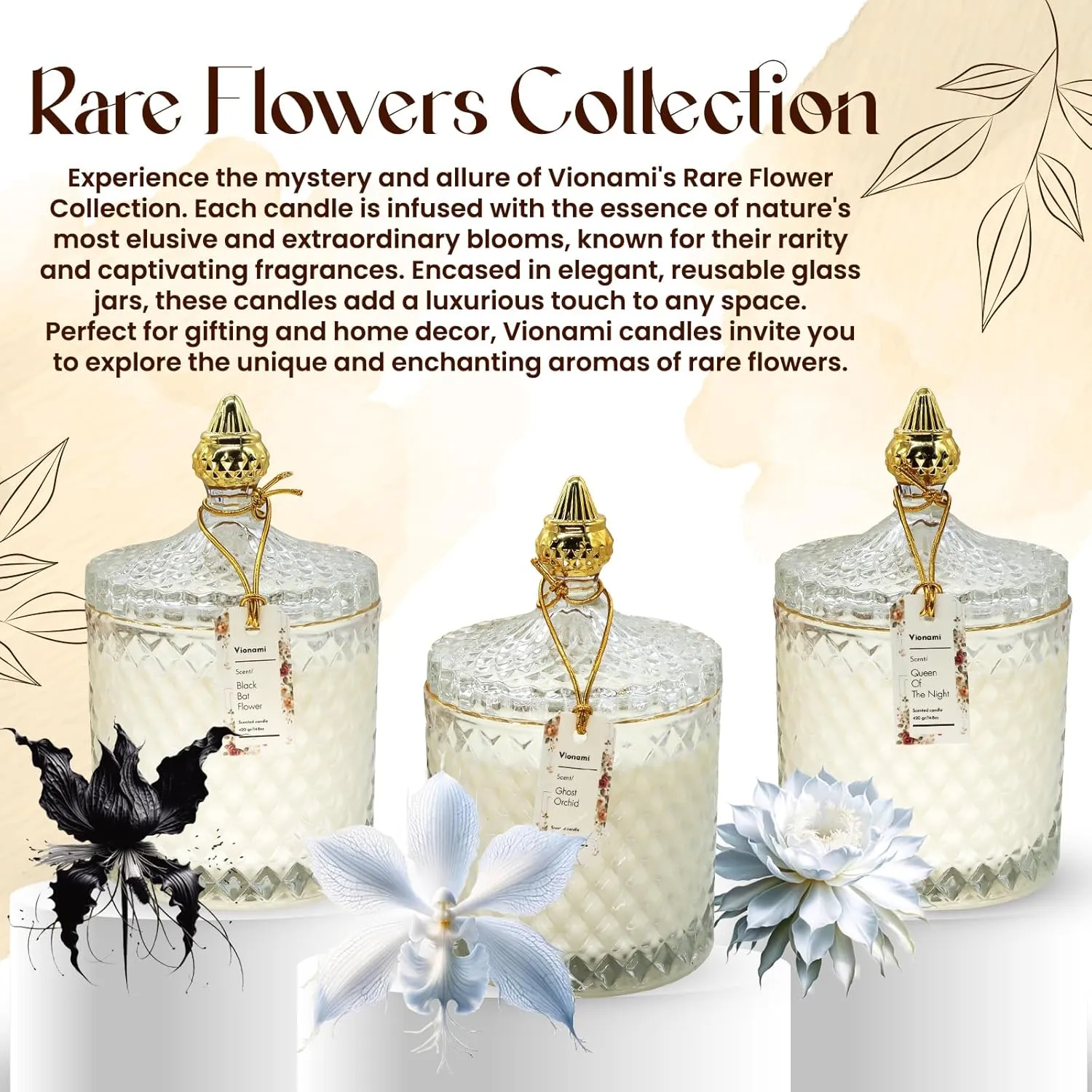 VIONAMI luxury scented candle gift styling