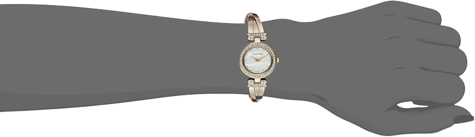 Anne Klein crystal accent watch detail