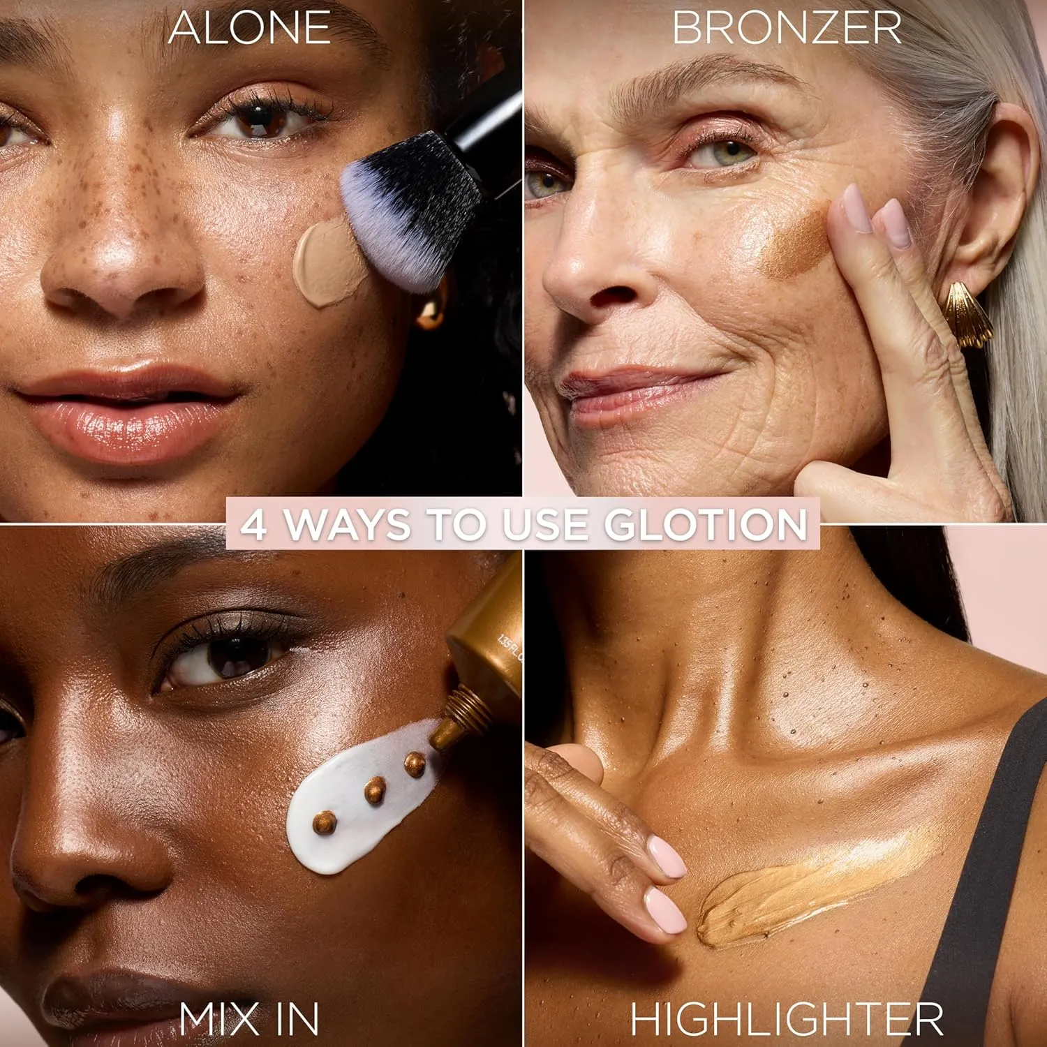Four ways to use L’Oreal Lumi Glotion on face and body