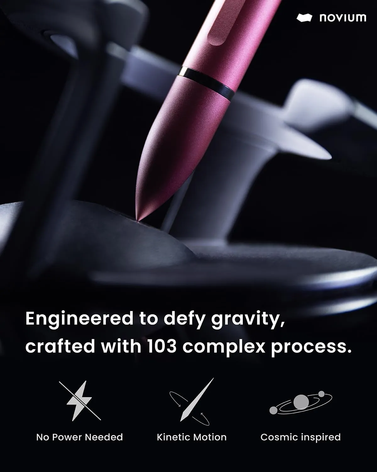 novium Hoverpen Mars Magma finish with premium desk styling