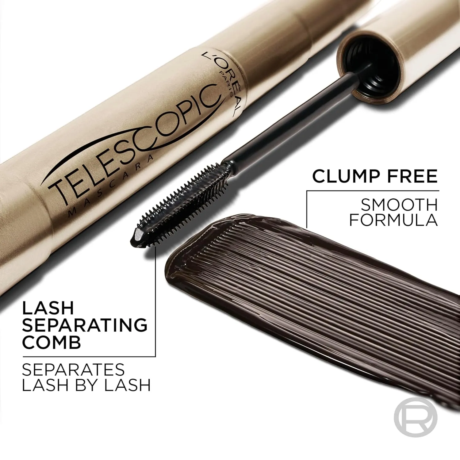 L’Oreal Telescopic Mascara precision brush and smooth formula feature image