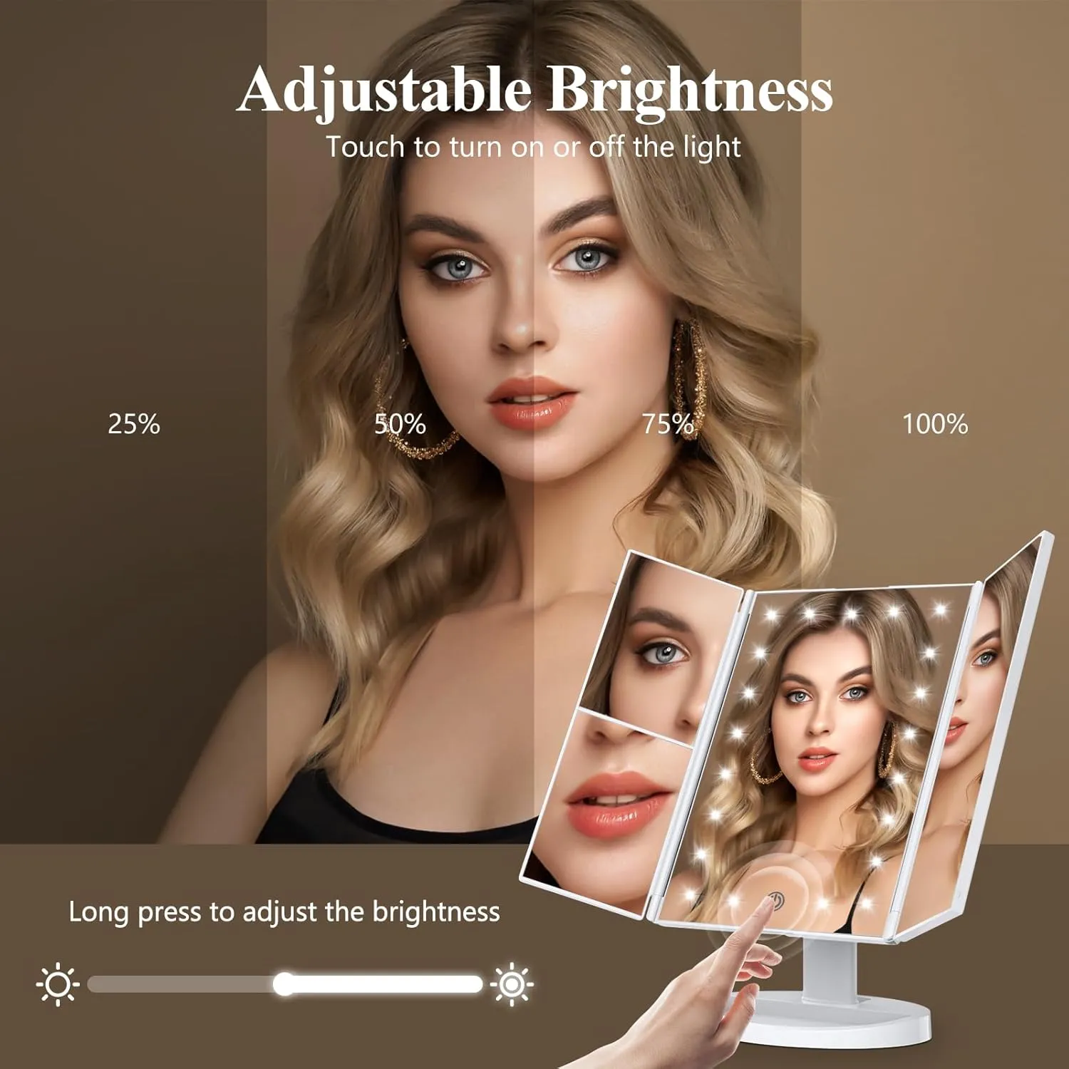 HUONUL makeup mirror magnification panels