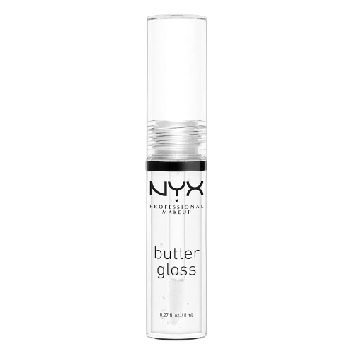 NYX Professional Makeup Butter Gloss Sugar Glass Clear product tube