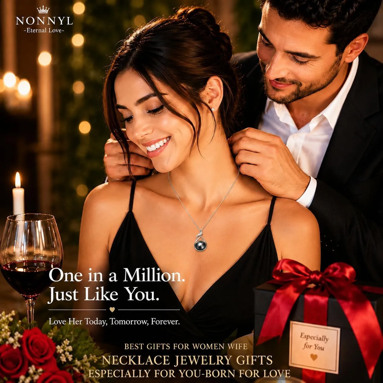 Tahitian black pearl necklace gift occasion