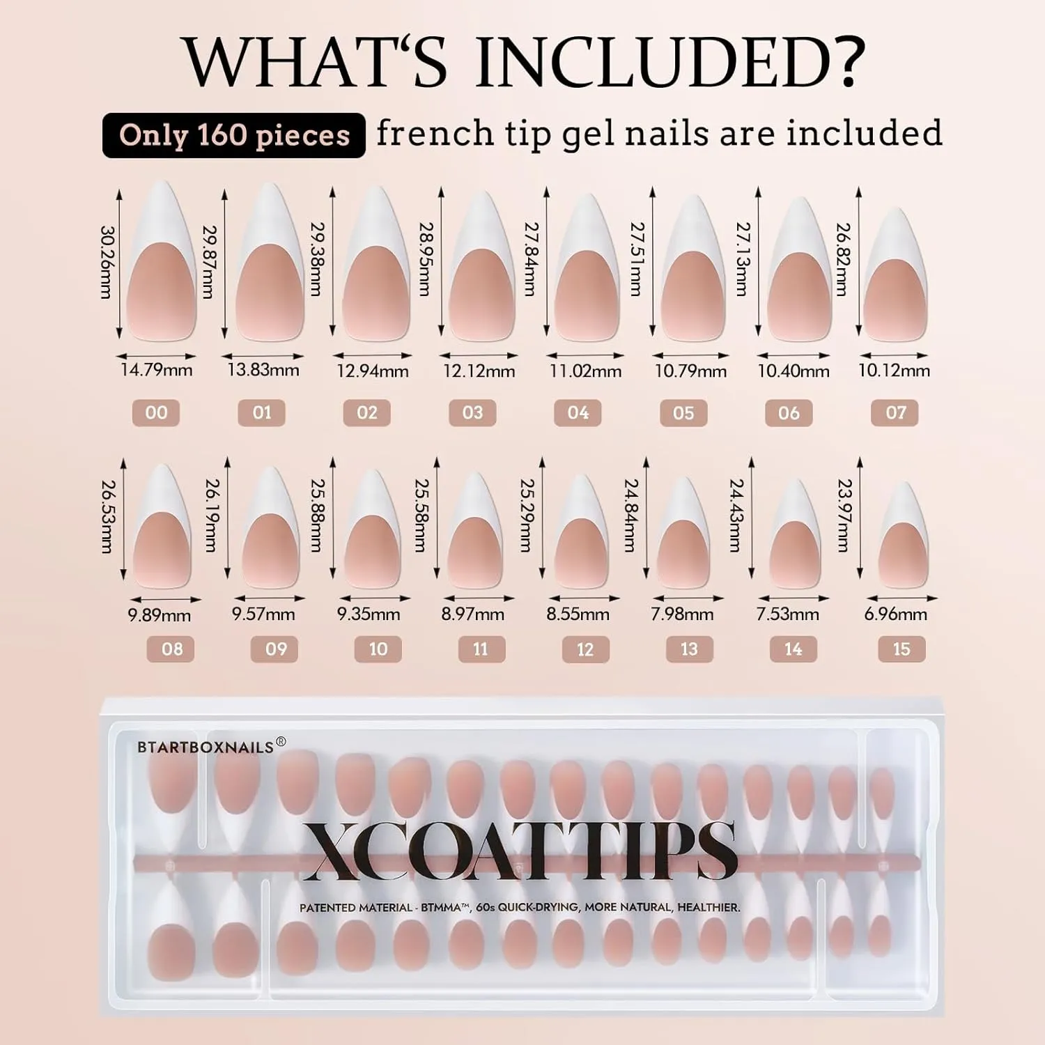 BTArtboxnails XCOATTIPS comparison with other brand