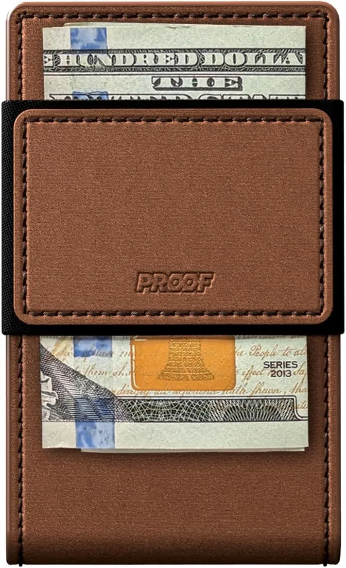 PROOF wallet back pocket with cash strap and folded bill